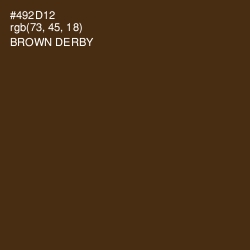 #492D12 - Brown Derby Color Image